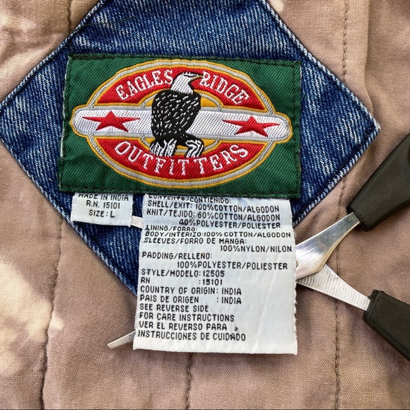 Vintage Eagles Ridgre Outfitters Jean Trucker Jacket - Picture 5 of 8